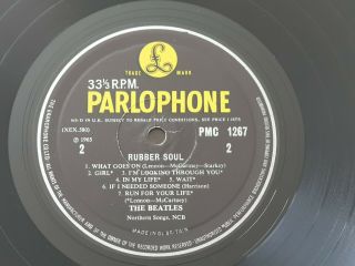 The Beatles - Rubber Soul - UK Parlophone Mono - PMC 1267 - Decca Label? 2