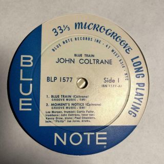 John Coltrane - Blue Train LP VG BLP 1577 Microgroove 47 West w/ Mono RVG & Ear 3