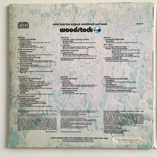 Woodstock 3 Record Music Stereo Vintage Vinyl LP Album Set Cotillion SD3 - 500 3