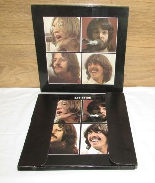 The Beatles 1970 Uk Red Apple Box Set Let It Be 2u / 2u