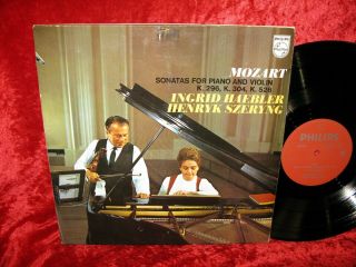 1969 Nm Philips 6500 053 Stereo Mozart Sonatas For Piano & Violin Haebler Szery