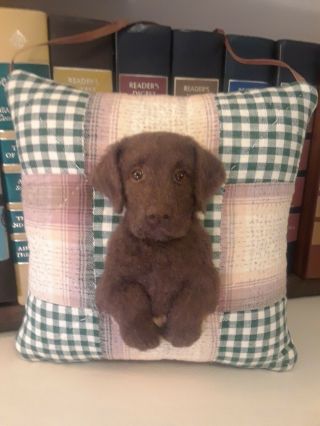 Reserved For R.  Meyer Chesapeake Retriever Fabric Art By Renate 