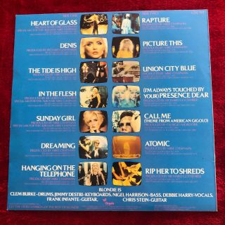 THE BEST OF BLONDIE LP VINYL EX UK Greatest Hits Album Rare Poster Debbie Harry 2