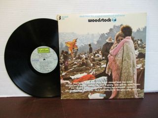 28: 3lp Woodstock: Movie From The Soundtrack Cotillion Sd3 - 500 Nm/vg,