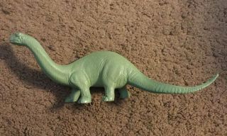 Vintage Marx 1950s/60s Green Brontosaurus Dinosaur Prehistoric Playset