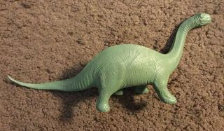 Vintage Marx 1950s/60s green Brontosaurus Dinosaur Prehistoric Playset 2