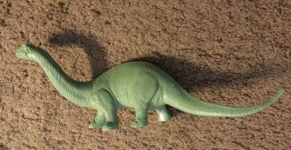 Vintage Marx 1950s/60s green Brontosaurus Dinosaur Prehistoric Playset 4