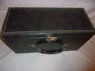 Vintage Wood Record Case 1950 ' s w/ 100 45 R&R - Do - Wop Records 1950 ' s & 1960 ' s 3