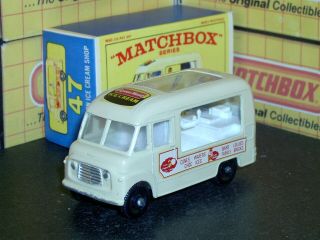 Matchbox Lesney Commer Ice Cream Canteen 47 B6 Cream 45bpw Sc22 Vnm Crafted Box