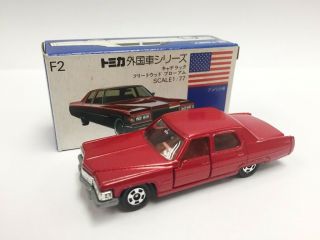 Tomica F2 - 1 - 14 Cadillac Fleetwood Brougham (red,  Export Version)