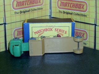 Matchbox Moko Lesney Bedford Low Loader 27 b1 MW lt green SC1 EX/NM crafted box 7