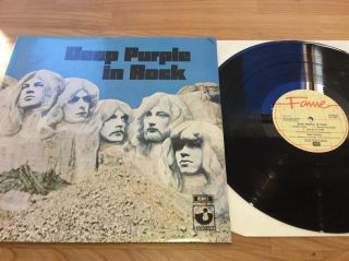 Deep Purple In Rock Lp Reissue Near