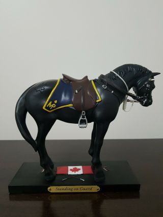 Very Rare Trail Of Painted Ponies - Standing On Guard (tribute To Canada)