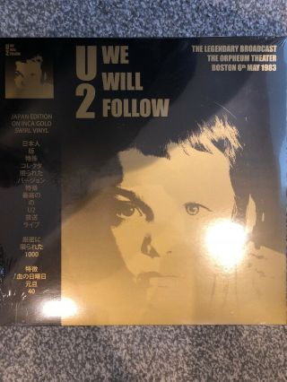 U2 - We Will Follow 1983 Boston Broadcast - Inca Gold Ltd Edt Vinyl Lp