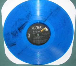 Elvis Presley Apl1 - 2428 Moody Blue Lp Splatter Splash Blue/black Nm 1977