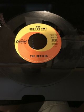 The Beatles/ Can ' t buy me love Picture sleeve  w/ 45 - PS vg, 9
