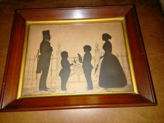 Late 19th Century Silhouette By Augustin Edouart Fecit