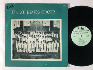 St.  James Choir S/t Black Gospel Funk Soul Breaks Private Lp Hear