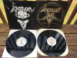 Venom Black Metal Lp 1982 First Pressing Red Label,  Welcome To Hell 1981