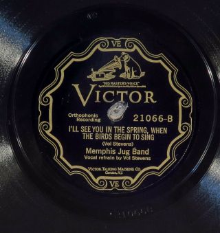 78 Rpm - - Memphis Jug Band,  Victor 21066,  Ee,  Blues
