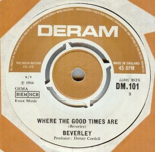 Beverley Where The Good Times Are Mod Dancer Listen To It