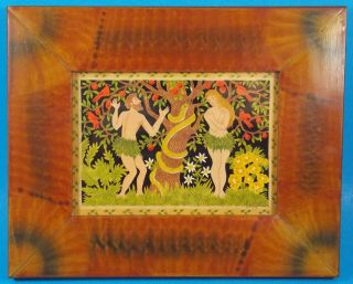 Vintage Scherenschnitte Adam & Eve By Claudia & Carroll Hopf