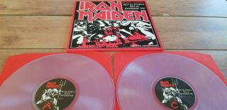 Iron Maiden - The Beast On The Road - Live Barcelona 1982 Clear Vinyl,  Flyer