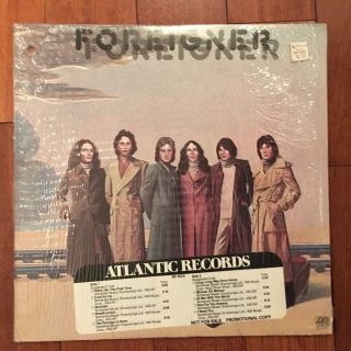Foreigner S/t Self Titled Lp Vg,  Shrink Promo Timing Strip Sd 18215 Ice