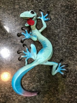 2004 Kitty’s Critters “george” Gecko By Starlite Creations Retired 17”