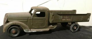 Buddy L Vintage Army Truck Pressed Steel 1940 