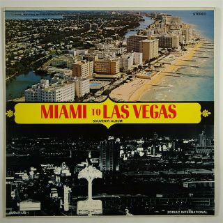 V/a (ft.  Joni Adams) " Miami To Las Vegas " Rare Private Funk Lp Zodiac Int 