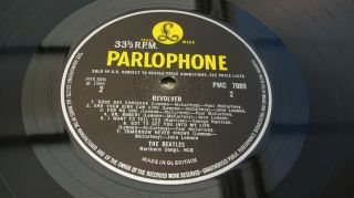 The Beatles REVOLVER 1966 UK LP REMIX 11 1st Press 606 - 1 MONO MINUS AUDIO 3