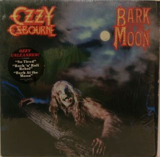 Ozzy Osbourne Bark At The Moon Cbs Associated Stereo Blue In Shrink W/ Hype Rare