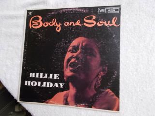 Billie Holiday Body And Soul 1957 Mono Lp Verve Mgv - 8197 2nd Press Ca.  1962 Vg