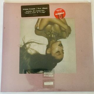 Ariana Grande Thank U,  Next Ltd Ed 12” Clear Vinyl X 2 (target Exclusive) -