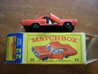 Lnib 1965 Lesney Matchbox No.  22 