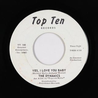 Northern Soul 45 - Dynamics - Yes,  I Love You Baby - Top Ten - Vg,  Mp3