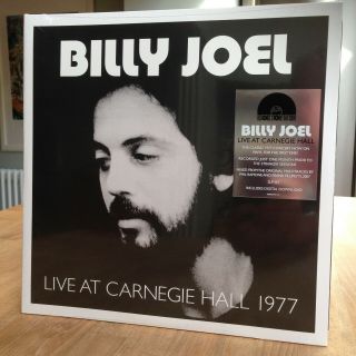 BILLY JOEL LIVE AT CARNEGIE HALL 1977 RARE 2 x VINYL LP RSD 2019 & 2