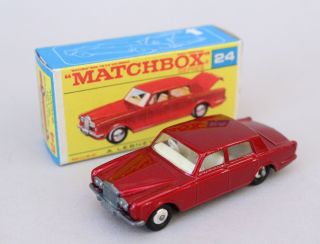 Matchbox Lesney Mb 24 Rolls Royce Silver Shadow - Rare F Box
