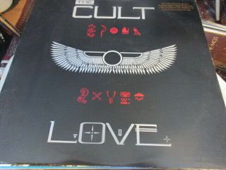 1985 The Cult Love Us Promo Lp Sire 25359 Printed Inner Nm/vg,