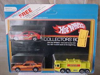 Hot Wheels 1980 3 Car Set With Chevy Citation,  Mustang Cobra & Airport Rescue
