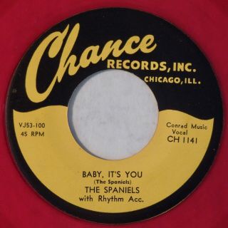 Chance 1141 Spaniels Red Wax Orig Rare R&b 45 Minus Baby,  It 