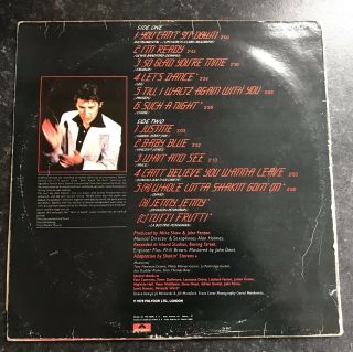 Shakin’ Stevens Album LP Self - Titled 1978 Promo - Stamped SPANISH ISSUE VG/VG 2