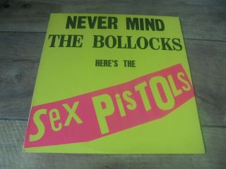 Sex Pistols - Never Mind The Bollocks 1977 Uk Lp Virgin 1st W/submission Credit