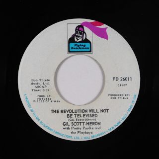 70s Soul Funk 45 - Gil Scott - Heron - Revolution - Flying Dutchman - Vg,  Mp3