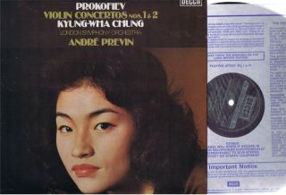 Decca Sxl 6773 1st Uk Nm Kyung - Wha Chung - Prokofiev Violin Concertos