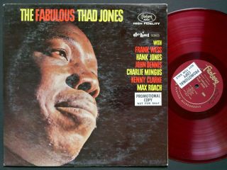 Thad Jones The Fabulous Lp Fantasy 6004 Us 1962 Dg Mono Charlie Mingus Max Roach