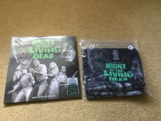 Night Of The Living Dead “soundtrack” 2018 Usa Waxwork Grey Marble 2lp,  T - Shirt