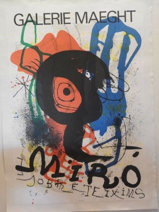 Joan Miro Lithograph 1970 