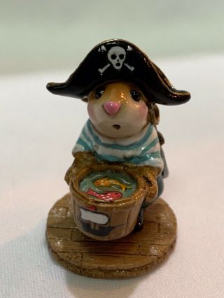 Wee Forest Folk Special Smee Pirate With Pirate Ship And Fish